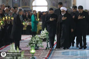 آیین خطبه خوانی شب شهادت امام رضا علیه السلام در حرم مطهر رضوی - 1