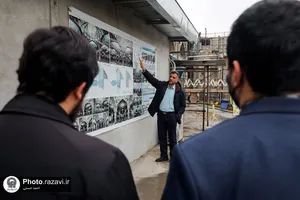 بازدید پرسنل حراست سازمان مرکزی از پروژه&zwnj;های عمرانی حرم مطهر رضوی