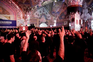 عزاداری شام اربعین حسینی در حرم مطهر رضوی