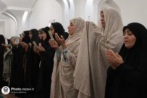 اقامه نماز عید قربان در حرم مطهر رضوی