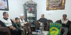 ابلاغ پیام تولیت آستان قدس به خانواده شهید جنگ رمضان در مازندران