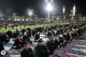 مراسم احیاء شب بیست و یکم ماه رمضان در حرم مطهر رضوی - 1
