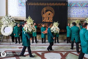 آماده سازی جایگاه مراسم خطبه &zwnj;خوانی شب عاشورا
