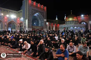 عزاداری سنتی شب سوم محرم در &laquo;حسینیه حرم&raquo;