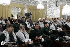 دیدار فرماندهان نواحی و حوز&zwnj;ه&zwnj;های بسیج با تولیت آستان قدس رضوی