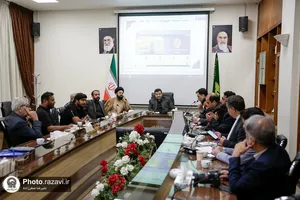دیدار مدیران قافله سالار کراچی با مدیران بین&zwnj;الملل آستان قدس رضوی