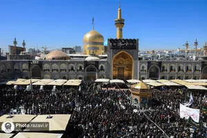 عزاداری روز شهادت امام رضا علیه&zwnj;السلام در حرم مطهر رضوی