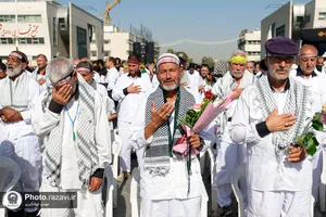 مراسم استقبال از کاروان پیاده مشهد تا کربلا