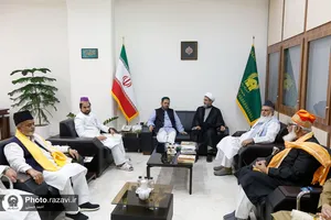 دیدار علمای اهل سنت هندوستان با معاون امور بین&zwnj;الملل آستان قدس رضوی