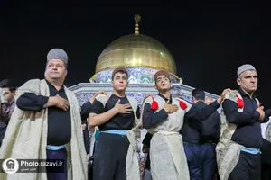 عزاداری هیأت&zwnj;های مذهبی استان کهگیلویه و بویراحمد در حسینیه حرم