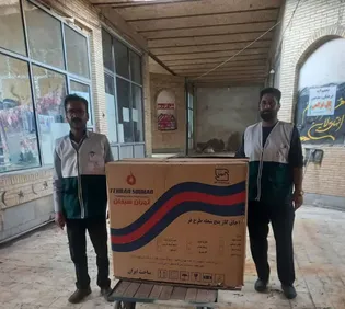 چراغ بخت خانه نو عروسان بافت به همت خادمیاران روشن شد