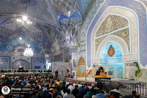مناجات خوانی دهه آخر ماه مبارک رمضان در حرم مطهر رضوی