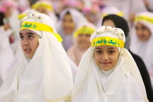 جشن عبادت دختران در حرم مطهر رضوی