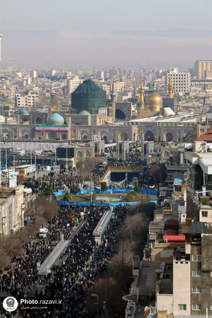 راهپیمایی پرشکوه 22 بهمن در مشهد
