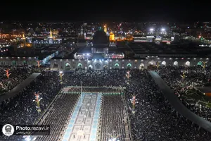 آیین خطبه خوانی شب شهادت امام رضا علیه السلام در حرم مطهر رضوی -1