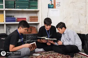 اعتکاف دانش &zwnj;آموزان مدارس امام رضا علیه&zwnj;السلام