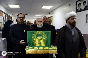 عیادت خدام حرم مطهر رضوی از مجروحین حادثه تروریستی کرمان