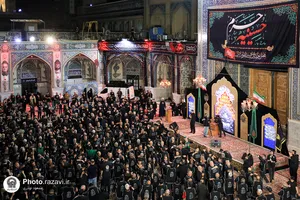 عزاداری سنتی شب چهارم محرم در &laquo;حسینیه حرم&raquo;