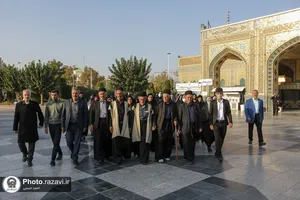 تشرف جمعی از عشایر خوزستان به حرم مطهر رضوی