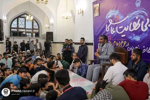 مراسم وداع با شهید گمنام دفاع مقدس در اعتکاف نوجوانان