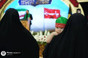 آیین معنوی &laquo;شیرخوارگان حسینی&raquo; در حرم مطهر رضوی