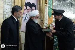 آیین اعطای احکام ۱۵۳ خدمه حرم مطهر رضوی برگزار شد