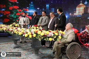 ضبط برنامه تلویزیونی شب یلدا در حرم مطهر رضوی