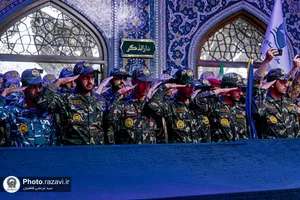 بزرگداشت مقام سرباز در حرم مطهر رضوی 