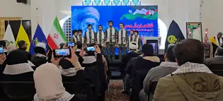 همایش بزرگ «فاتحان قدس، رهپویان مکتب خامنه‌ای» در حرم مطهر رضوی برگزار شد