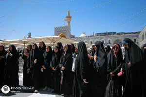تشرف دانشجویان دانشگاه&zwnj;های استان گیلان و خراسان شمالی به حرم مطهر رضوی