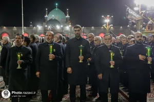 آیین خطبه&zwnj;خوانی شب عاشورای حسینی در حرم مطهر رضوی -2