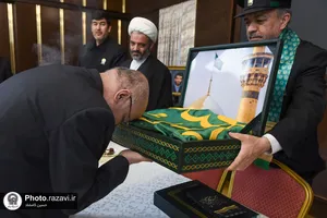 دیدار خدام حرم مطهر رضوی با سفیر ایران در لبنان