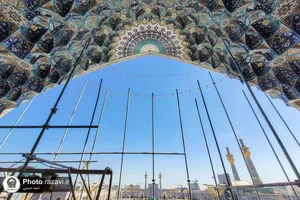بازسازی و مرمت ایوان ورودی باب الهادی(علیه&zwnj;السلام) حرم مطهر رضوی