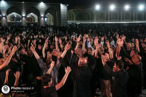 عزاداری دهه آخر صفر در حرم مطهر رضوی