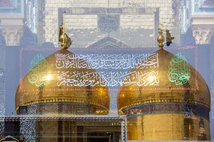 عکس با کیفیت : حرم امامین کاظمین در آستانه شهادت موسی‌ بن‌ جعفر علیه السلام