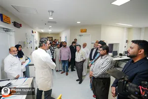 بازدید واقفین و ناذرین از بیمارستان رضوی