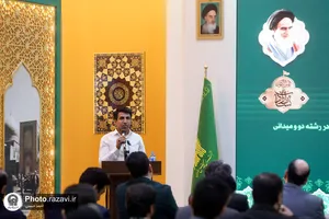 اهدای مدال&zwnj;های طلای پیمان نصیری به موزه آستان قدس رضوی