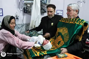 حضور خدام حرم مطهر رضوی در بیمارستان امام زمان (عج) مشهد