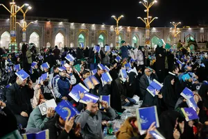 مراسم احیا شب نوزدهم ماه مبارک رمضان در حرم مطهر رضوی - 3