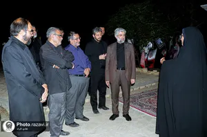 بازدید مدیر عالی حرم مطهر رضوی از موکب کفشداران در ملک&zwnj;آباد 