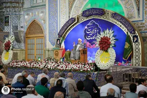 حرم مطهر رضوی در شب میلاد امام هادی علیه&zwnj;السلام