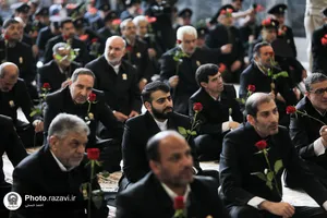 آیین اذن اعزام کاروان زیر سایه خورشید در حرم مطهر رضوی