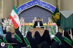 گردهمایی دختران قرآنی در حرم مطهر رضوی