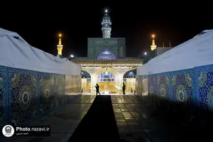 بهسازی مسیر ورودی رواق دارالحجه حرم مطهر رضوی