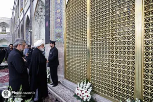 آیین اذن عزای ماه محرم در حرم مطهر رضوی-2