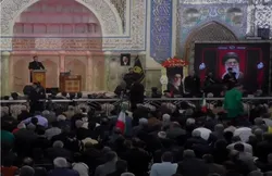 نغمه ماتم زائران حرم مطهر رضوی در اربعین سیدالشهدای انقلاب اسلامی