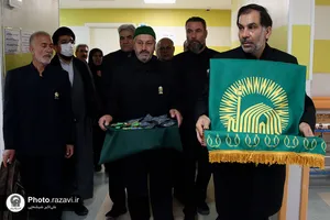 عیادت خدام حرم مطهر رضوی از مجروحین حادثه تروریستی کرمان