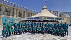 چایخانه امام حسن (ع) حرم مطهر لبریز از ارادت خادم‌یاران تبریز