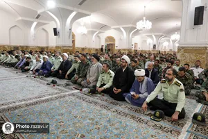 تشرف فرماندهان و پرسنل فراجا به حرم مطهر رضوی