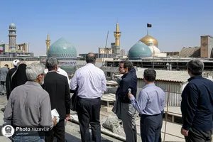 بازدید جمعی از نمایندگان مجلس شورای اسلامی از فعالیت&zwnj;های عمرانی حرم مطهر رضوی